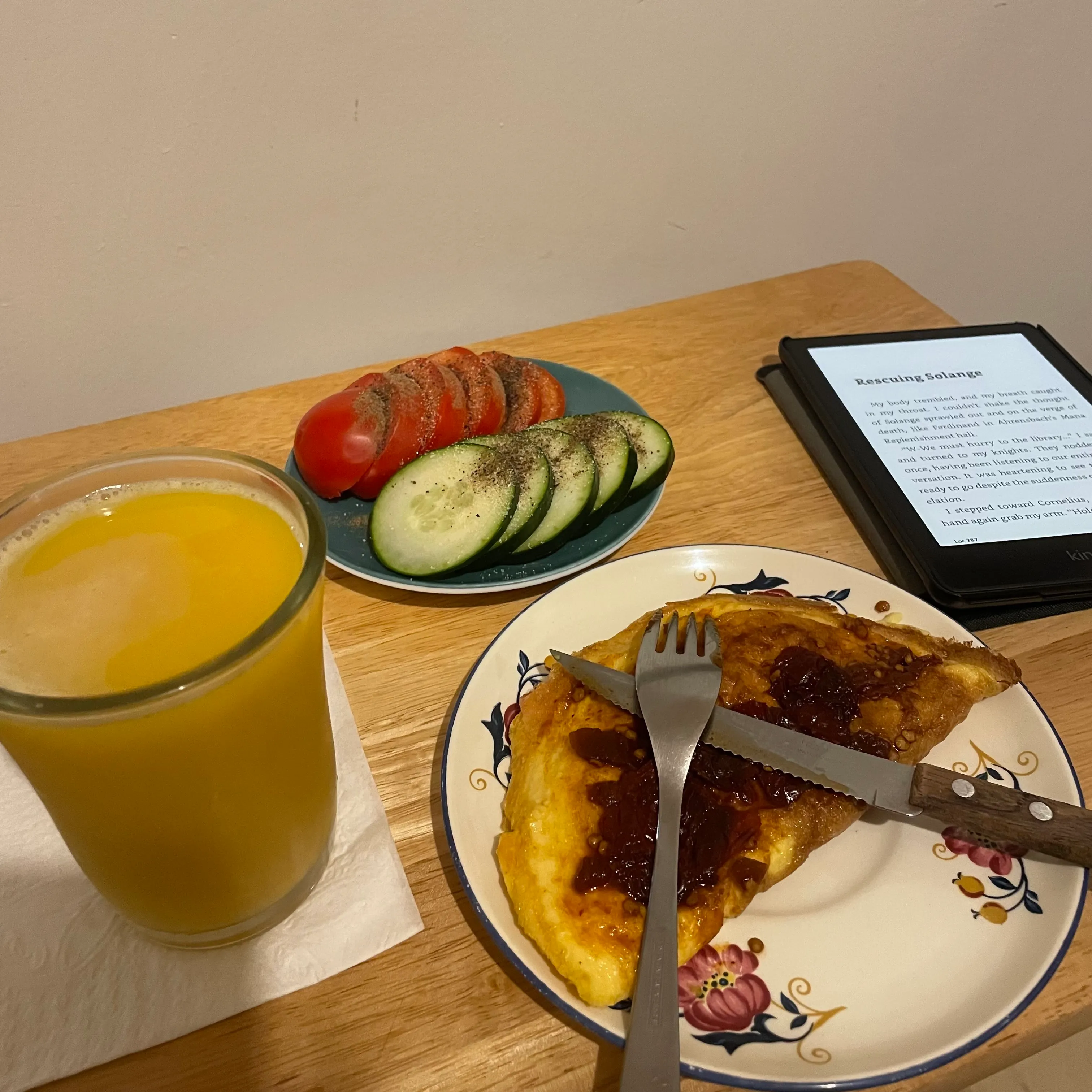 Breakfast kindle.